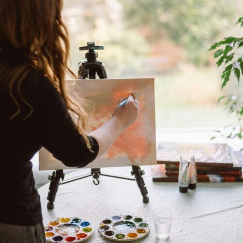 Finding Time for Art as Mom | Photo by Anete Lusina | Creativity and Motherhood | Woodburned